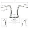 Santee 2" Ape Hanger Handlebar 16 - Rise Fit For Harley Road King Sportster Gloss Black Chrome