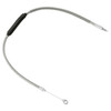 Custom Chrome 35"Stainless Clutch Cable Fit For Harley Road King Tri Glide Electra Glide 08-13