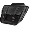 Willie & MAX Luggage #58701-20 - Braided Slant Saddlebag - Black - Standard