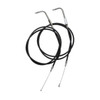 Custom Chrome 140cm Black Vinyl Throttle+Idle Cables Fit For Harley Sportster XL883 1200 02-14