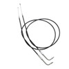 Custom Chrome 140cm Black Vinyl Throttle+Idle Cables Fit For Harley Sportster XL883 1200 02-14