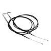 Custom Chrome 160cm Black Vinyl Throttle+Idle Cables Fit For Harley Sportster XL883 1200 02-14