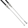 Custom Chrome 180cm Black Vinyl Throttle & Idle Cable Fit For Harley Sportster XL883/200 02-14