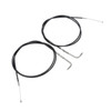 Custom Chrome 200cm Black Vinyl Throttle+Idle Cables Fit For Harley Sportster XL883 1200 02-14