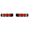 Custom Chrome 1'' Handle Bar Hand Grips Cable Throttle Fit For Harley Softail Fat Boy Dyna