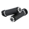 Custom Chrome 1'' Handle Bar Hand Grips Cable Throttle Style Fit For Harley Softail Dyna 73-up