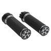 Custom Chrome 1'' Handlebar Hand Grips Fit For Harley Softail Sportster Cable Throttle 1973-Up