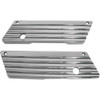 Joker Machine #04-50-1 - Finned Saddlebag Latch Covers - Chrome - FL '93-'13