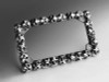 SKULL POL.ALUM LIC.PLATE FRAME