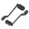 Custom Chrome Triple Slot Heel Toe Shifter Pegs Gloss Black Chrome Fit For Harley Touring Softail FL
