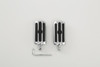 Santee Highway Rider Male Mount Footpeg Footrest Gloss Black Chrome Fit For Harley Touring All Model