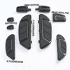 Tour Ease Footboard Floorboard Brake Pedal Shifter Peg Gloss Black Chrome Fit For Harley Touring