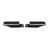 Santee Gloss Black Highway Male Mount Footpegs Solar Flare Rubber Fit For Harley All Model