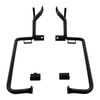 Custom Chrome Saddlebag Brackets Support Kit Fit Matte Black Chrome For Harley Touring FLHXSE FLTRXSE 09-13