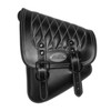 BLACK DIAMOND STITCH SOFTAIL LEFT LEATHER SOLO S/ARM BAG