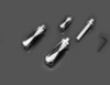 CHROME-SPUR F/PEGS LRG. MALE