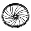 Custom Chrome 30 3.5" Twister Front Wheel Rim Fit For Harley Touring Glide 2008-2024 Non ABS Black