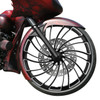 Custom Chrome 30 3.5" Twister Front Wheel Rim Fit For Harley Touring Glide 2008-2024 Non ABS Black