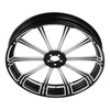 Custom Chrome 18" 3.5" Flash Black Front Wheel Rim Fits For Harley Touring Glide 08-24 Non ABS