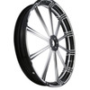 Custom Chrome 26" 3.5" Flash Black Front Wheel Rim Fits For Harley Touring Glide 2008-2024 Non ABS