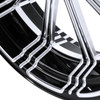 Custom Chrome 18" 3.5" Billet Rear Wheel Rim Fits For Harley Touring Glide 08-24 Non ABS Black
