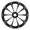 Custom Chrome 21 3.5" Front Wheel Rim Fits For Harley Touring Glide 08-24 Non ABS Black Dalia