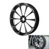 Custom Chrome 21 3.5" Front Wheel Rim Fits For Harley Touring Glide 08-24 Non ABS Black Dalia