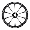 Custom Chrome 23 3.5" Front Wheel Rim Fits For Harley Touring Glide 2008-2024 Non ABS Black Dalia