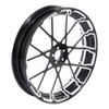 Custom Chrome 18 3.5" Prism Black Anodized Front Wheel Rim Fits For Harley Touring Glide 2008-2024