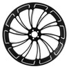 Custom Chrome 21 3.5" Black Billet CNC Front Wheel Rim 10 Spoke Fits For Harley Touring Custom