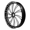 Custom Chrome 23 3.5" Black Billet CNC Front Wheel Rim 10 Spoke Fits For Harley Touring Custom