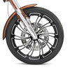 Custom Chrome 23 3.5" Black Billet CNC Front Wheel Rim 10 Spoke Fits For Harley Touring Custom
