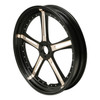 Custom Chrome 23 3.5" Black Billet CNC Front Wheel Rim 5 Spokes Fits For Harley Touring Custom
