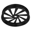 Custom Chrome 18" 3.5" CNC Black Billet Front Wheel Rim 10 Spoke Fit For Harley Touring Custom