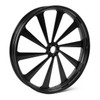 Custom Chrome 23" 3.5" CNC Black Billet Front Wheel Rim 10 Spoke Fit For Harley Touring Custom