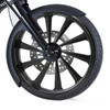 Custom Chrome 26" 3.5" CNC Black Billet Front Wheel Rim 10 Spoke Fit For Harley Touring Custom