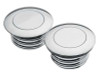 Custom Chrome Chrome Billet Aluminum Vented & Nonvented Gas Cap Set Fit For Harley 82-95 Model
