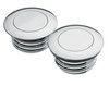 Custom Chrome Chrome Billet Aluminum Vented Pop-Up Gas Cap Fit For Harley 96-Up Model