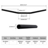 DRAG BAR SATIN BLK 1 X32  74-81