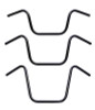 Santee Matte Black 1" Ape Hanger Handlebars 10 - rise, 8 - center Fit For Harley
