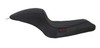 Custom Chrome Tuck & Roll La Linea Caf  Seat Fit For Harley Sportster XL 04-Up 3.3 Gallon Tank