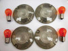 Custom Chrome Smoked Turn Signal Lens Kits Fit For Harley FLHR/C FLHT/C/U 86-09 FLTR 86-03