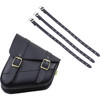 Willie & MAX Luggage #59776-08 - Softail Swing Arm Bag - Black - Triangulated