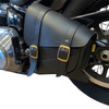 Willie & MAX Luggage #59776-08 - Softail Swing Arm Bag - Black - Triangulated