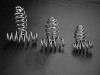 Jammer Chrome 3" Barrel Solo Seat Springs For Harley Bobber Chopper Sportster Customs