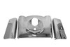 Custom Chrome Smooth 3-Piece Fork Tins Covers Kit Chrome Black Fit For Harley Softail FLST 2000-2015