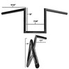 Z BARS- 10 IN WIDEDIMPLED-BLK