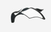 Custom Chrome Black Rear-View Mirrors Flame Stem Fit For Harley