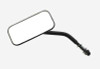 Custom Chrome Black Rectangular Rear-View Mirror Fit For Harley