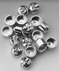 CHR.SKULL BOLT COVERS-1/4 (20)